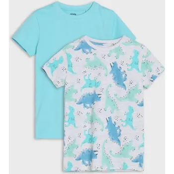 Chlapecké oblečení Sinsay - Sada 2 triček - tyrkysová - 274DZ-06X - 274DZ-06X-122