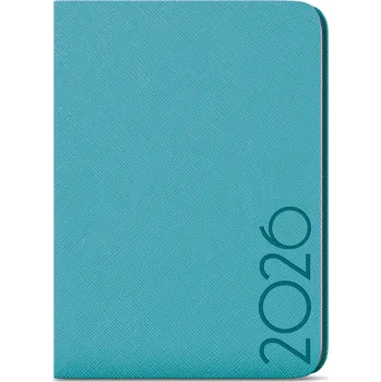 Diář Baloušek, s.r.o. TÝDENNÍ DIÁŘ ZORO TORA - A5 - TYRKYSOVÁ -2026 - LESKLÝ STRUKTUROVANÝ POVRCH