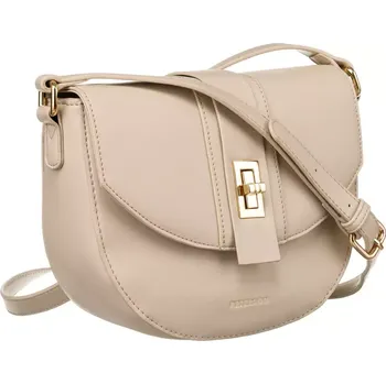 Kabelka Peterson Crossbody dámská kabelka přes rameno ve tvaru podkovy z ekokůže béžová