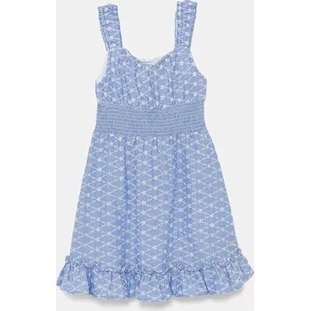 Dámské oblečení Dětské bavlněné šaty Guess J5GK17.WH7K0.PPYA modrá 55X, vel. 122-125