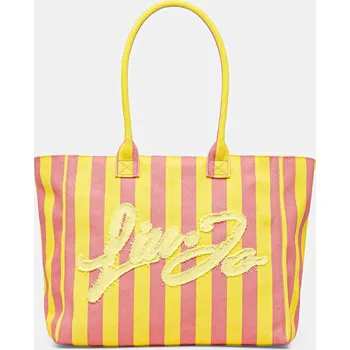 Kabelka Bavlněná kabelka Liu Jo žlutá barva, VA5208.T6948 11X, vel. ONE SIZE
