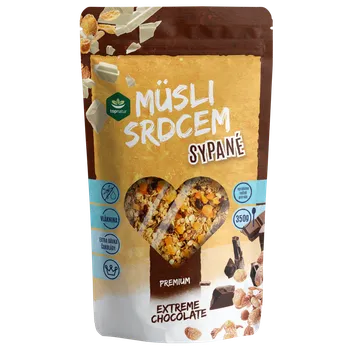 Cukrovinka TOPNATUR Müsli srdcem Extreme chocolate 350 g