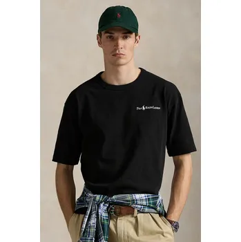 Bavlněné tričko Polo Ralph Lauren Tee pánské, černá barva, 710964714 99X, vel. XL