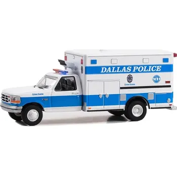 autíčko Ford F-350 Sanitka Dallas Police Crime Scene 1992 1:64 Ford F350 Ambulance - kovový model auta 1/64
