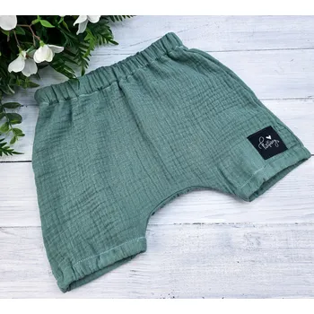 Dívčí kraťasy Kulišárny Basic mušelínové kraťasy MENTOL VELIKOST: 56