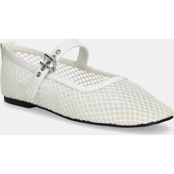 Dámské baleríny Baleríny Tommy Jeans TJW MESH MARYJANE BALLERINA bílá barva, EN0EN02872 00X, EUR 40