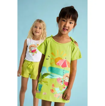 Dívčí šaty Dívčí šaty Mayoral 3963.6P.Mini.PPYA zelená 71X, vel. 140