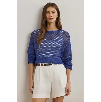 Dámský svetr Lněný svetr Lauren Ralph Lauren 200971146 modrá 55X, vel. XS