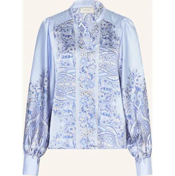 Dámská halenka Neo Noir Dámská Saténová Halenka Massima S Volánky, tmavě...