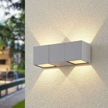 Venkovní osvětlení ELC Vanda LED venkovní nástěnné světlo bílé matně bílá 1 x 9,5 W LED - Doprava zdarma