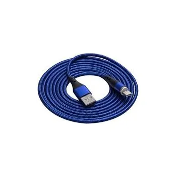 Počítač Akyga AK-USB-43 USB 2.0, USB A vidlice, USB C vidlice, niklovaný, 2m, modrý