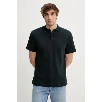 Bavlněné polo tričko Samsoe Samsoe SAJASE pánské, tmavomodrá barva, M25100033 59X, vel. S