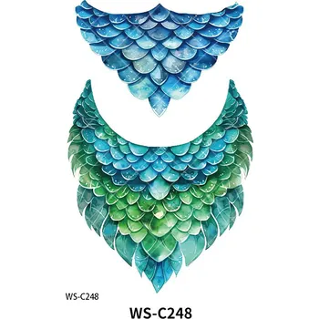 Odstranitelné tetování Dočasné voděodolné tetování - Mořská panna náhrdelníky - WS - C248