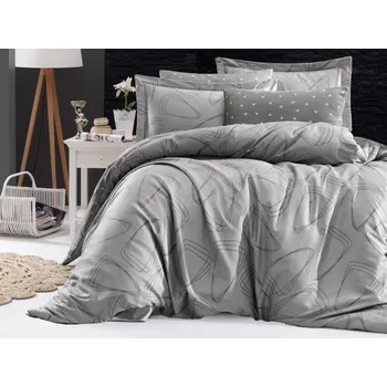 Povlečení Brotex Povlečení Satén 140x200, 70x90cm Rovena grey