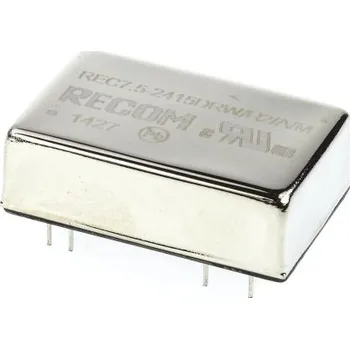 Měnič napětí DC-DC převodník 7.5W, výstup: ±15V dc ±250mA 2kV dc, Vin 18 → 36 V DC