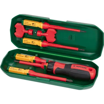 Šroubovák PARKSIDE® Sada šroubováků s výměnitelnými čepelemi 1 000 V, 8dílná