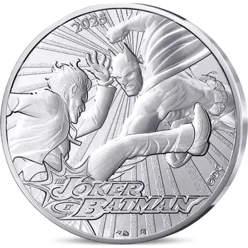 Stříbrná mince Batman a Joker 13g 2025