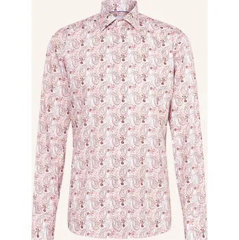 Pánská košile Eton Pánská Košile Slim Fit, bílá / hnědá / zelená, 41