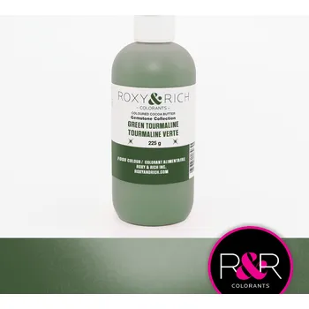Čokoláda ROXY & RICH KAKAOVÉ MÁSLO TŘPYTIVÉ - ZELENÉ GREEN TOURMALINE VELKÉ BALENÍ 225g