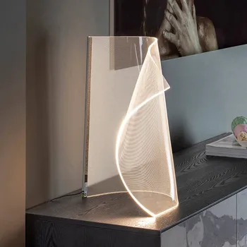 Lampička Schuller Valencia Velos II LED stolní lampa, chrom, stmívač, kov, plast chrom, transparentní LED 10 W celkem - Doprava zdarma