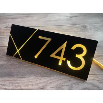 Domovní cedule Home Deco Číslo popisné - Light