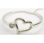 Klenoty Budín Dámský zlatý prsten ze bílého zlata se zirkonem srdce 585/1,14gr vel. 56 HK1218 (Klenoty Budín Dámský zlatý prsten ze bílého zlata se zirkonem srdce 585/1,14gr vel. 56 HK1218)