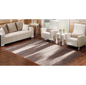 Koberec Moderní koberec Ostrava - abstrakt 1 - hnědý Rozměr koberce: 120x170 cm