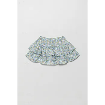 Dětská móda Dětská lněná sukně United Colors of Benetton 4Q1NG0010.P.Seasonal vícebarevná MLC, vel. 110