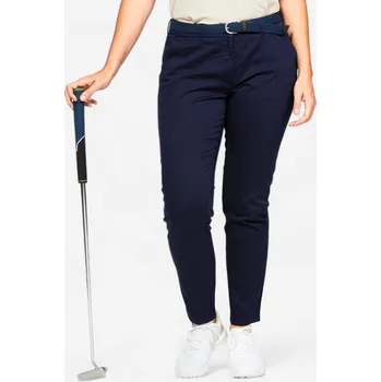 Dámské kalhoty INESIS Dámské golfové bavlněné kalhoty MW500 S MODRÁ