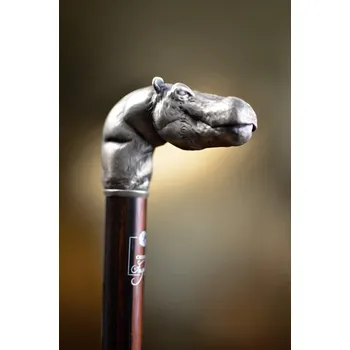 Vycházková hůl Fayet hroch bronze