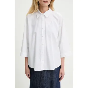 Bavlněná košile Answear.LAB sng.129.tos bílá 00X, vel. S