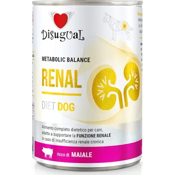 Krmivo pro psa 24ks-24x400g Disugual Renal vepřové vlhké krmivo pes
