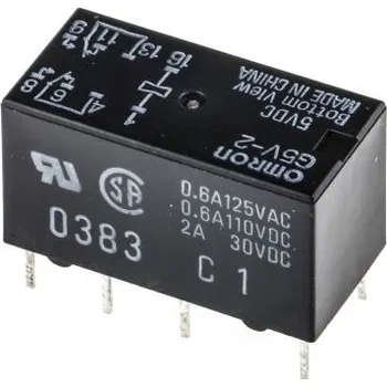Relé Signálové relé DPDT Montáž na PCB 2 A 5V dc pro Signální aplikace MT