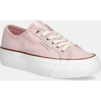 Dámská obuv Tenisky Calvin Klein Jeans VULC FLATFORM CTN LOGO TAG YW0YW01838 růžová 30X, EUR 36
