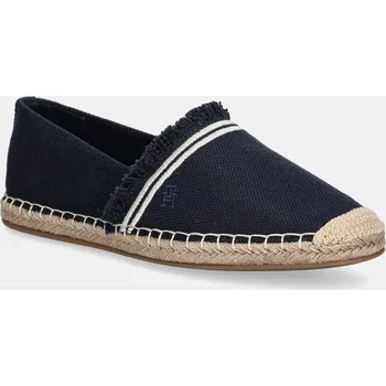 Dámské tenisky Espadrilky Tommy Hilfiger FRINGE CANVAS CLOSED ESPADRILLE FW0FW08881 námořnická modř 59X, EUR 36