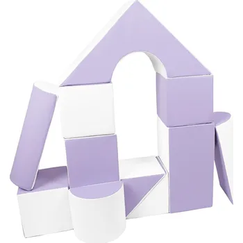 ostatní stavebnice Pěnové kostky-obří stavebnice 11 ks white-lilac