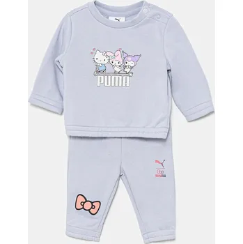 Sportovní oblečení Dětská tepláková souprava Puma HELLO KITTY & FRIENDS MINICATS Crew Set TR 630065 modrá 05X, vel. 68