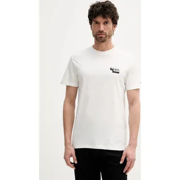 Pánské tričko Bavlněné tričko Tommy Jeans DM0DM21539 bílá 00X, vel. L