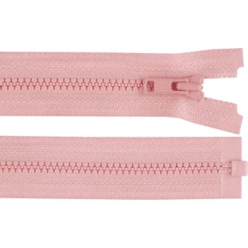 Zip Kostěný zip YKK No 3 délka 30 cm, malé, 811 růžová sv.