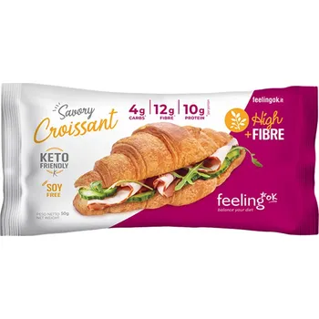 FeelingOK High Protein Croissant Salty 50 g Příchuť: Slaný