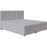 Čalouněná postel s pružinovou matrací a úlož. prostorem ISABEL 180x200 sv. šedá