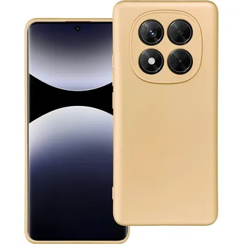 Náhradní kryt pro mobilní telefon Kryt Metallic Case Xiaomi Redmi Note 14 Pro 5G Gold