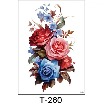 Odstranitelné tetování Dočasné voděodolné tetování -Růže - T-260