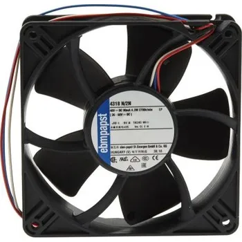 Počítačové chlazení ebm-papst Axiální ventilátor, 48 V DC, DC, průtok vzduchu: 190m³/h, 4W, 119 x 119 x 32mm