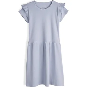 Dívčí oblečení GATE Bavlněné žebrované šaty s volánky 4Y 425-0330/717