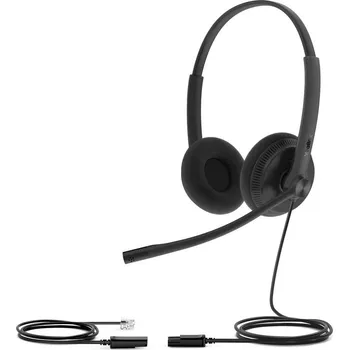Sluchátka Yealink YHS34 Lite Dual náhlavní souprava na obě uši s QD-RJ9 konektory