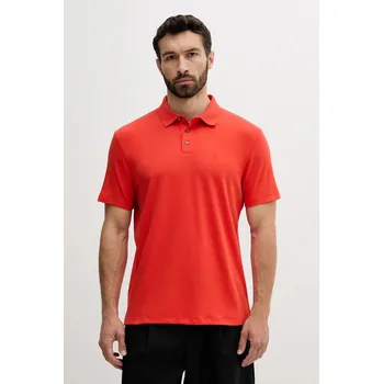 Pánské tričko Bavlněné polo tričko Calvin Klein pánské, červená barva, LV04LB276G 29X, vel. L