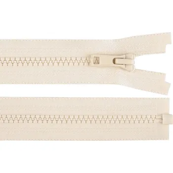Zip Kostěný zip YKK No 5 délka 50 cm bundový, malé, 007 krémová