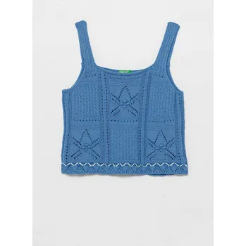 Dětská halenka United Colors of Benetton 114FQH00B.G.Seasonal modrá 55X, vel. 168