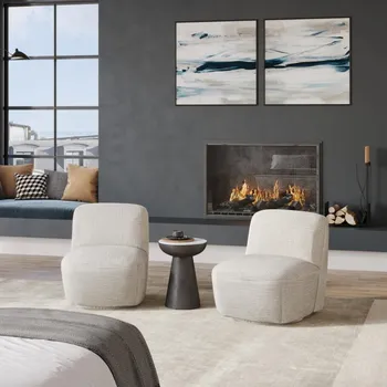 Křeslo Leith LET74W Čalouněné otočné křeslo